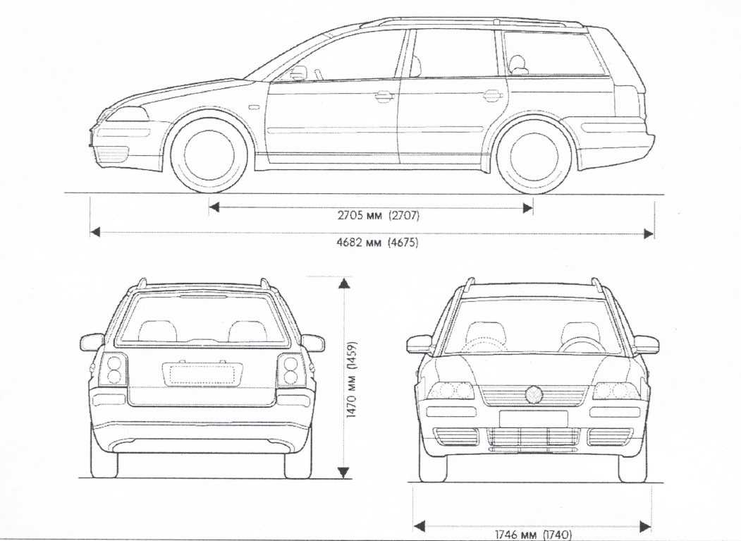 Технические характеристики Volkswagen Passat 20002005 года модернизированное 5 поколение Обзор и фото Фольксвагена Пассат В55 седан и универсал